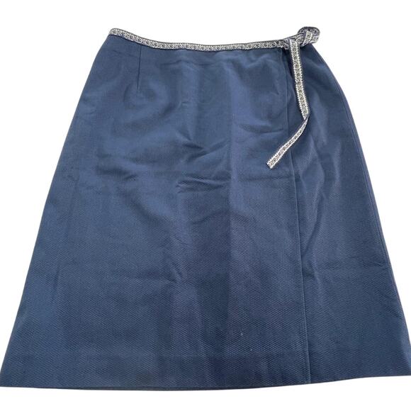 Pendleton Skirt Womens 14 A-Line Lined Midi Wrap Belted Office Classic Career - Picture 1 of 6